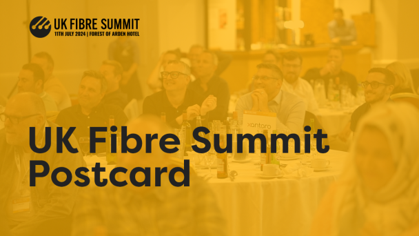 UK Fibre Summit postcard 