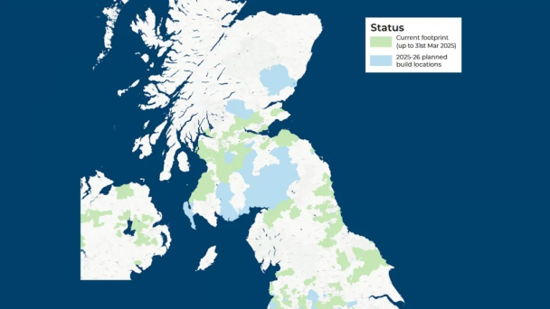 nexfibre reveals Q1 2025 update for UK full fibre build