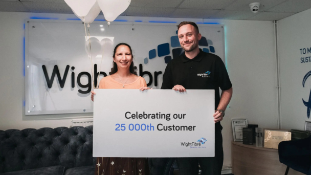 WightFibre celebrates 25,000th customer milestone